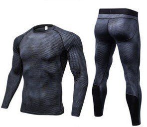 Men's Casual And Comfortable Compression Muscle Gym Shorts (Option: Black-L-Long)