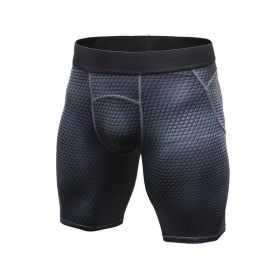 Men's Casual And Comfortable Compression Muscle Gym Shorts (Option: Black-S-Short)